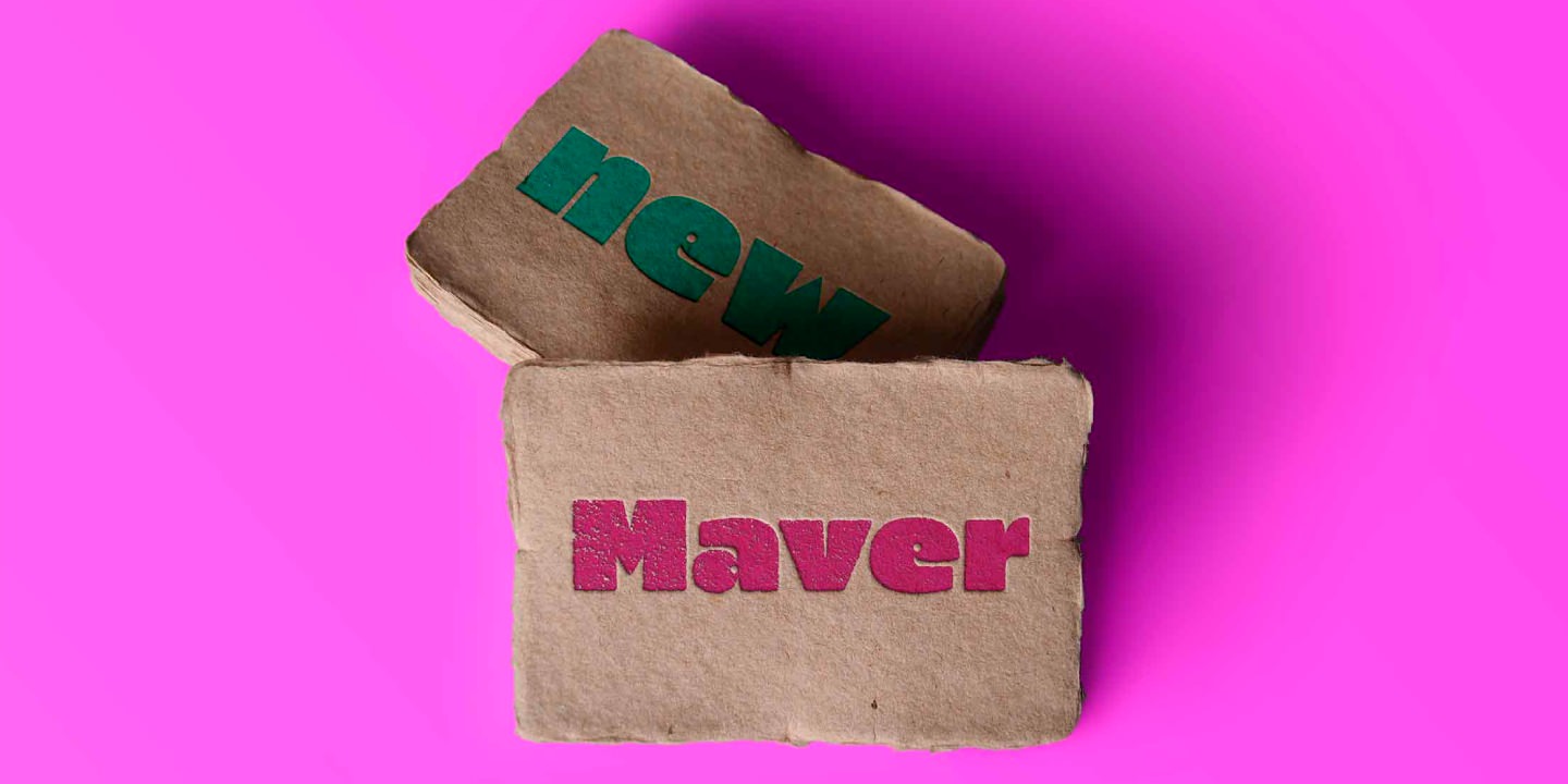 Ejemplo de fuente Maver Regular